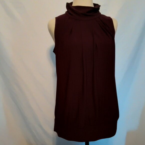 Perception Conception Womens Plum Blouse High Neck Tank Top - Picture 10 of 11